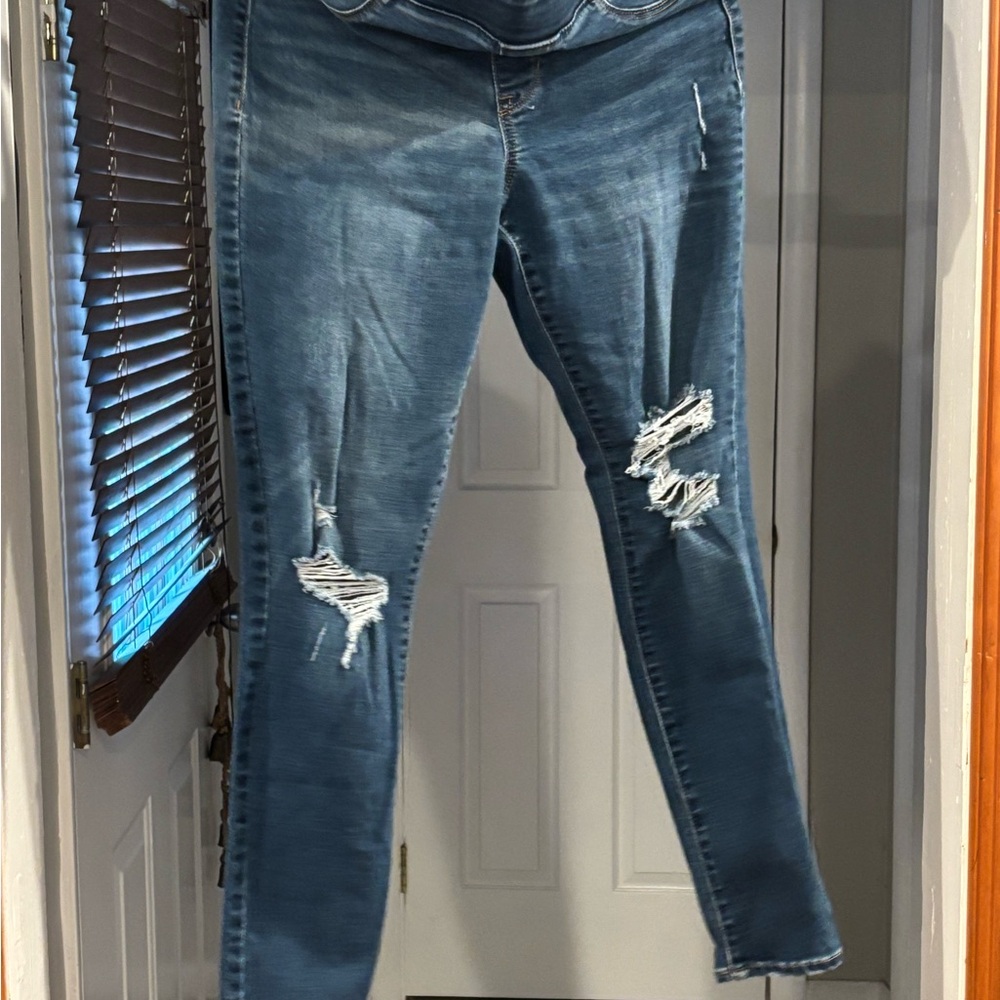 Old Navy Distressed Skinny Jeans - Blue